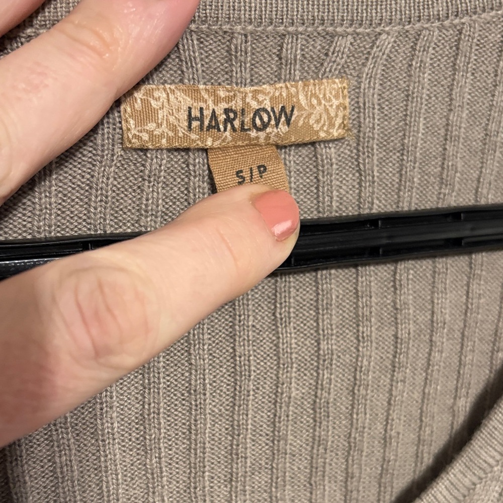 Harlow Taupe Ribbed Knitwear - Picture 3 of 7